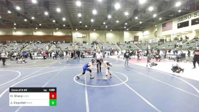 98 lbs Consi Of 8 #2 - Hollis Sharp, Elko WC vs Jaykub Esquibel, Buckaroo WC