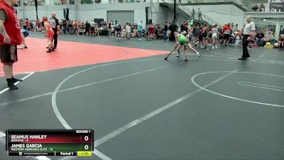 92 lbs Round 1 (10 Team) - James Garcia, Western Nebraska Elite vs SEAMUS HANLEY, RedNose