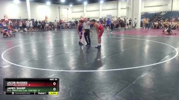 106 lbs Round 3 (6 Team) - Jacob Rhodes, Wrestling University vs James Sharp, S.E.O. Wrestling Club- Team Red