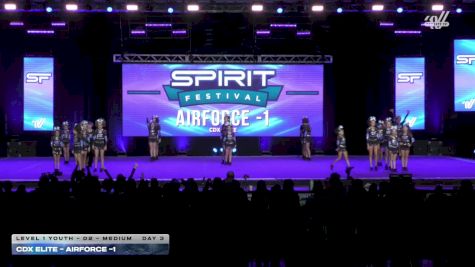 CDX Elite - Airforce -1 [2026 L1 Youth - D2 - Medium Day 3] 2026 Spirit Fest Grand Nationals