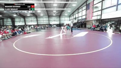 165 lbs Round 7 (8 Team) - Clark Weakley, Snow Canyon vs Branden Bateman, Altamont