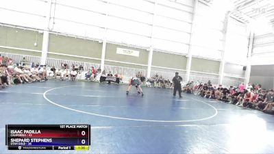 157 lbs Placement Matches (8 Team) - Isaac Padilla, California vs Shepard Stephens, Utah Gold