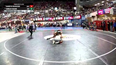 AA - 126 lbs Cons. Round 1 - Amelio Najar, Billings West vs Darryn Rossiter, Butte