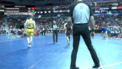 3A-138 lbs Champ. Round 1 - Jonathan Ryan, Council Bluffs Abraham Lincoln vs Lincoln Miller, Waukee