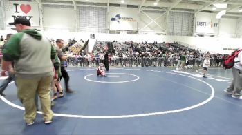 62 lbs Quarterfinal - Elijah Herman, Fairport Youth Wrestling vs Sebastian Andidero, Deep Roots Wrestling Club