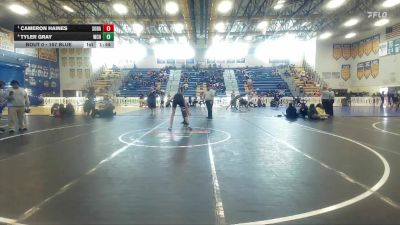 157 Blue Semifinal - Cameron Haines, South Dade vs Tyler Gray, Wellington Community Hs