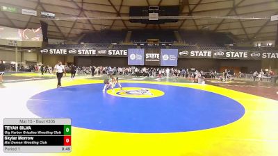 76 lbs Cons. Semis - TEYAH SILVA, Gig Harbor Grizzlies Wrestling Club vs Skylar Morrow, Mat Demon Wrestling Club