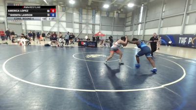 U23 Women - 76 lbs Cons. Round 4 - America Lopez, CA vs Shenita Lawson, TX