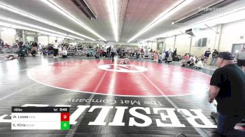 48 lbs Quarterfinal - Wyatt Losee, Earlville vs Kaisen Kline, Shamokin