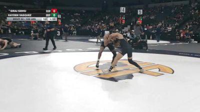 126 lbs Round Of 64 - Siraj Sidhu, Clovis North (CS) vs Kayden Vasquez, South Hills (SS)