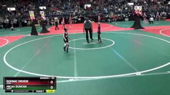 50 lbs Champ. Round 2 - Micah Duncan, WSW1 vs Dominic Droese, CHW1