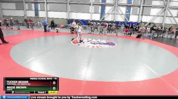 75 lbs Cons. Round 1 - Tucker Besser, Team Real Life Wrestling vs Reese Brown, INWTC