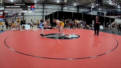 125 kg Champ. Round 2 - Riah Ostrander, Tiger Den Wrestling Club vs Jackson Mankowski, Wisconsin