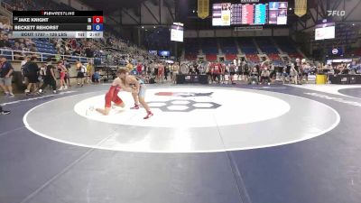 126 lbs Cons. Rd Of 32 - Jake Knight, IA vs Beckett Rehorst, SD