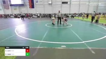 78 lbs Consi Of 8 #2 - Xavier Lara, Pounders WC vs Kaiden Lepe, Pounders WC