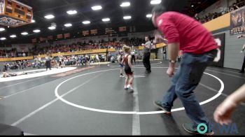 46 lbs Round Of 16 - Brylen Buckner, Weatherford Youth Wrestling vs Barrett Jones, Bridge Creek Youth Wrestling