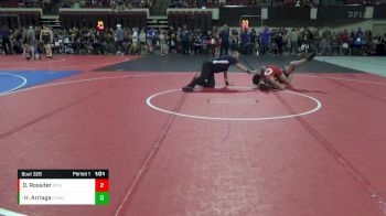 116 lbs Quarterfinal - Hunter Arriaga, Flathead Valley Wrestling Club vs Darryn Rossiter, Mine Yard Dogs Wrestling Club