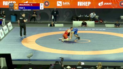 79 kg Qualification - Danny Braunagel, USA vs Sobhan Esmi, IRI