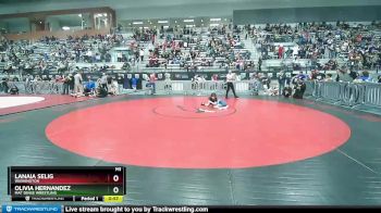 75 lbs Quarterfinal - Lanaia Selig, Washington vs Olivia Hernandez, Mat Sense Wrestling