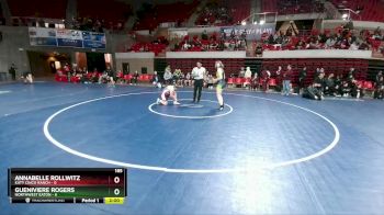 185 lbs 2nd Wrestleback And Semi-finals(16 Team) - Annabelle Rollwitz, Katy Cinco Ranch vs Gueniviere Rogers, Northwest Eaton