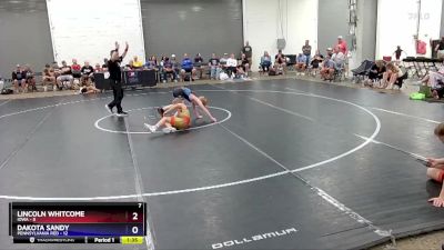 92 lbs 4th Wrestleback (16 Team) - Lincoln Whitcome, Iowa vs Dakota Sandy, Pennsylvania Red