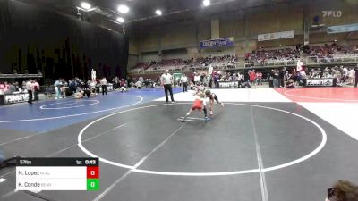 57 lbs 3rd Place - Nico Lopez, Black Fox Wrestling Academy vs Kash Conde, Bear Wrestling Club