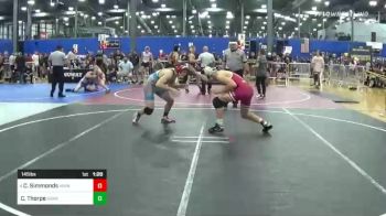 145 lbs Semifinal - Connor Simmonds, Minnestota Allstars vs Connor Thorpe, Askren Wrestling Academy