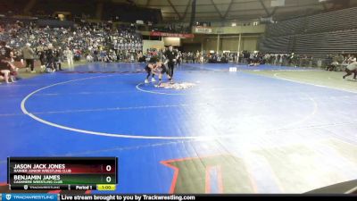 71 lbs Cons. Round 3 - Benjamin James, Cashmere Wrestling Club vs Jason Jack Jones, Rainier Junior Wrestling Club