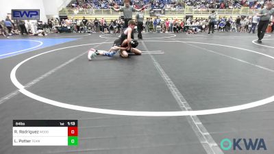 84 lbs Quarterfinal - Romeo Rodriguez, Woodward Youth Wrestling vs Levi Potter, Team Guthrie Wrestling