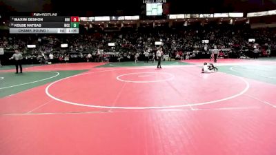 68 lbs Champ. Round 1 - Maxim DeShon, NBHA vs Kolbe Hatgas, WCCA