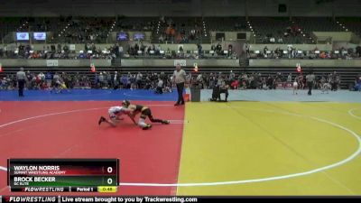 65 lbs Quarterfinal - Waylon Norris, Summit Wrestling Academy vs Brock Becker, DC Elite