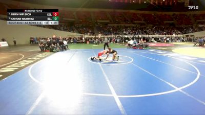 5A Boys 113 lbs Semifinal - Aiden Welsick, Centennial Boys vs Nathan Ramirez, Dallas Boys