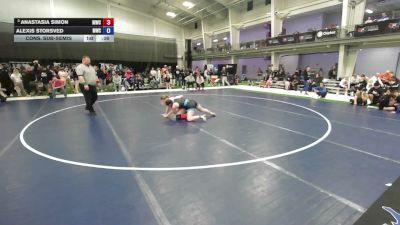 170 lbs Cons. Sub-semis - Alexis Storsved, MATPAC Wrestling Club vs Anastasia Simon, Northeast Iowa Wrestling Club