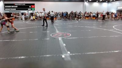 90 lbs Quarterfinal - Jadan Pagan, Mighty Warriors Wrestling vs Jagger Bryant, Prime Wrestling