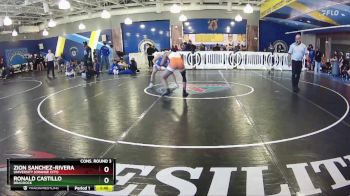 150 White Cons. Round 3 - Ronald Castillo, Braddock vs Zion Sanchez-Rivera, University (Orange City)