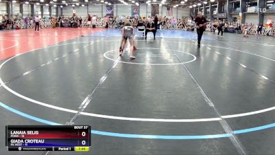 80 lbs Rd# 9- 11:30am Saturday - Lanaia Selig, POWA vs Giada Croteau, PA WEST