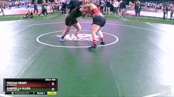 Girls-190 lbs Quarterfinal - Gabriella Allen, Marcellus HS vs Tekoah Henry, St Louis HS