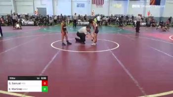 58 lbs Consi Of 4 - GeneGene Samuel, Pride WC vs Emmanuel Elijah Martinez, Grapplers HI