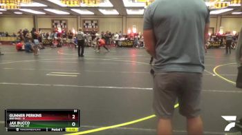 91 lbs Round 1 (6 Team) - Jax Bucco, Triumph WC vs Gunner Perkins, Bad Bass