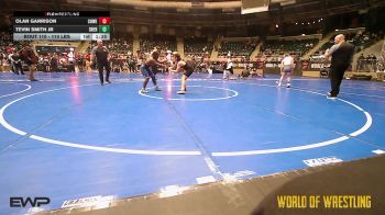 110 lbs 3rd Place - Olan Garrison, Coweta Tiger Wrestling vs Tevin Smith Jr, Sherman Challengers
