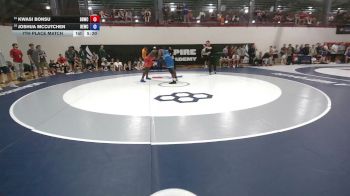 97 kg 7th Place Match - Kwasi Bonsu, Blue Blood Wrestling Club vs Joshua McCutchen, Bulldog Elite Wrestling Club