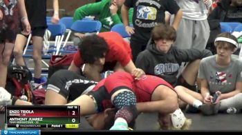 140 lbs Round 3 (8 Team) - Enzo Triola, Rednose vs Anthony Juarez, Team Germantown