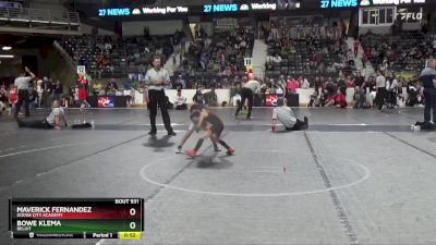 49 lbs 3rd Place Match - Maverick Fernandez, Dodge City Academy vs Bowe Klema, Beloit