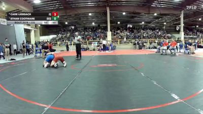 175 lbs Cons. Round 1 - Cade Liebsack, Pershing County vs Ethan Cootware, Green Valley Christian School