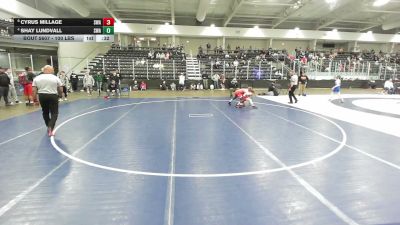 100 lbs 3rd Place Match - Shay Lundvall, Sebolt Wrestling Academy vs Cyrus Millage, Sebolt Wrestling Academy