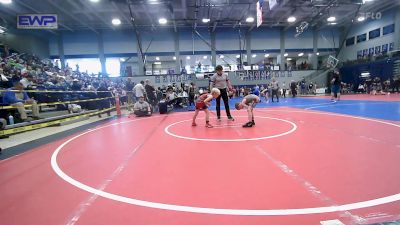 58 lbs Consi Of 8 #2 - Ezra Androes, Rogers Iron Wrestling vs Finn Caldwell, Beebe Badgers Wrestling Club