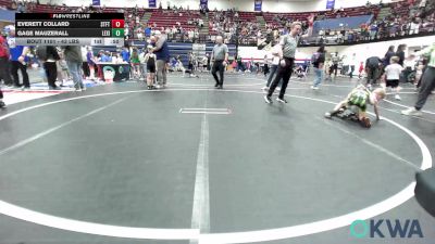 43 lbs Round Of 32 - Everett Collard, Standfast vs Gage Mauzerall, Lexington Wrestling Club