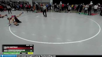 100 lbs Cons. Round 5 - Chloe Sheffield, Iowa vs Saya Hongmoungkhoune, Alber Athletics Wrestling Club