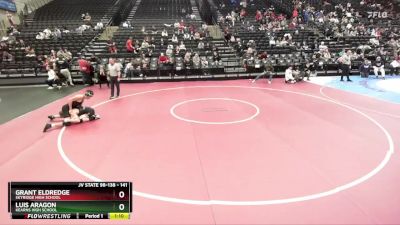141 lbs Champ. Round 3 - Grant Eldredge, Skyridge High School vs Luis Aragon, Kearns High School