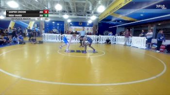 132 lbs 1st Place Match - Reid Yakes, Tampa Bay Tigers vs Jasper Croom, SOT / DOZ